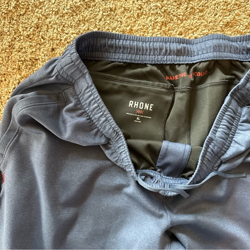 RHONE Men's Navy Blue Joggers Sweatpants